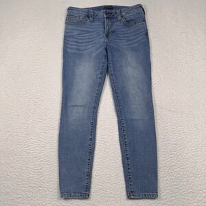 True Religion Jeans Women's 29 Jennie Curvy Mid Rise Skinny Blue Denim